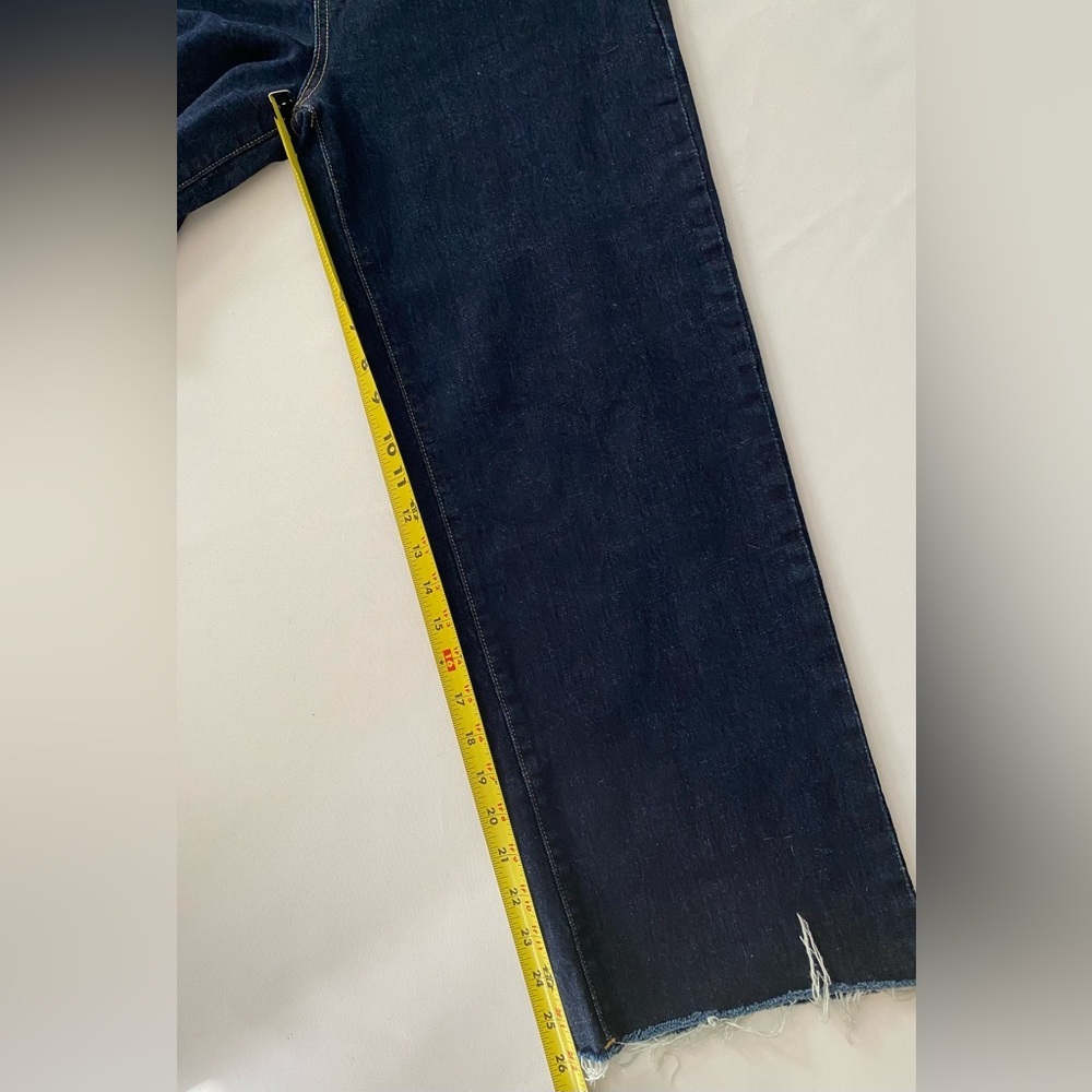 SOLD Oliver Logan Jeans Aberdeen Wide Leg Crop Dark Wash Jeans size 31 - Picture 12 of 14